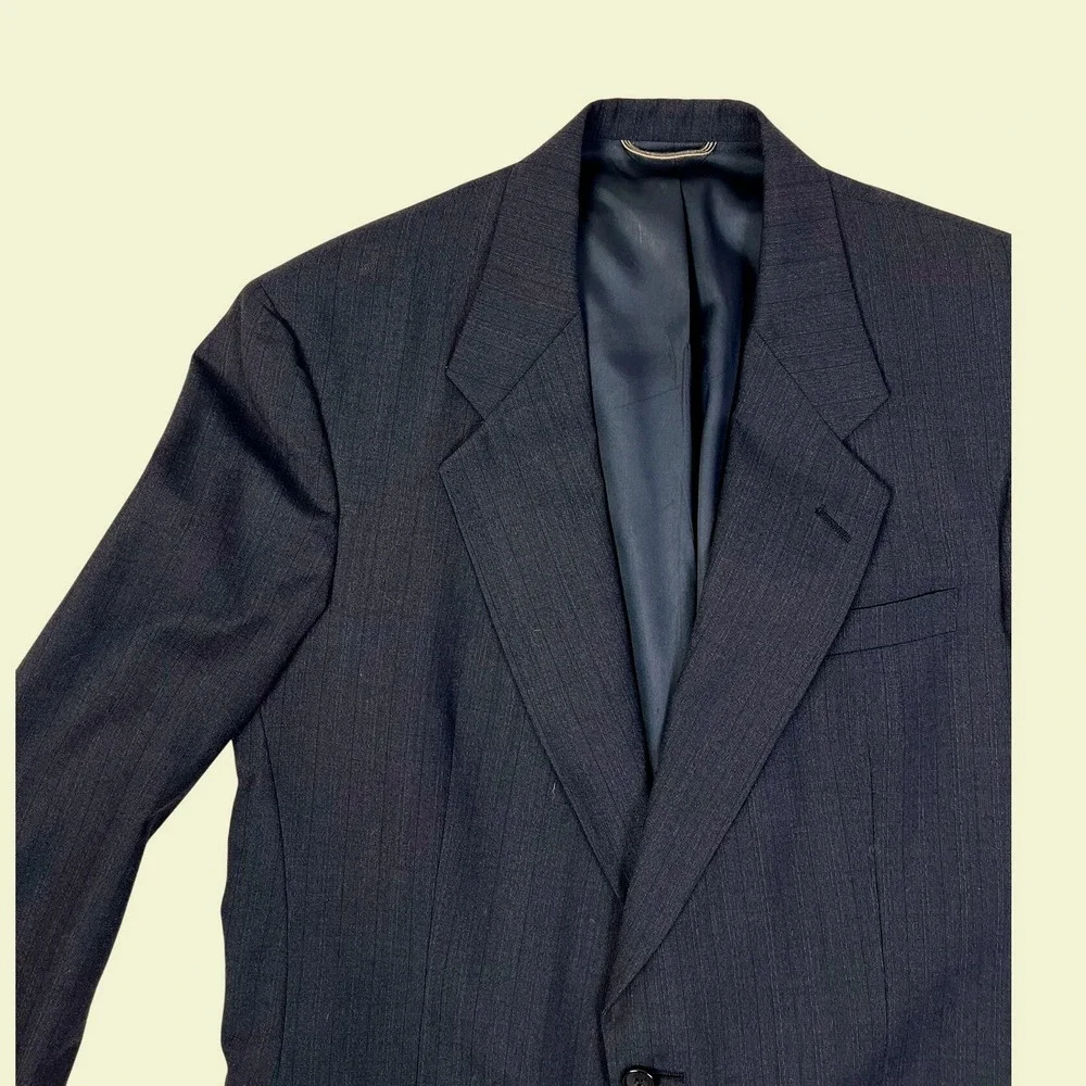 Christian Dior Monsieur Blazer‎ Two Button Classic Pinstripe Suit Jacket 42 L
